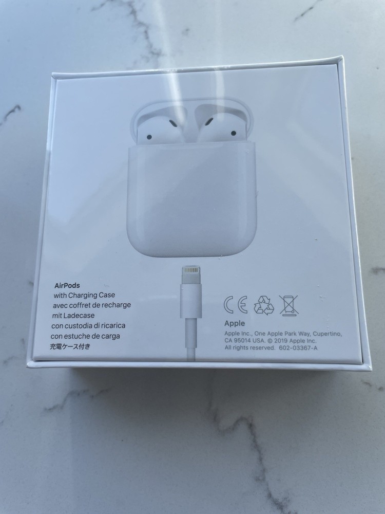 Apple AirPods 2nd Generation with Charging Case - White Authentic Sealed Box