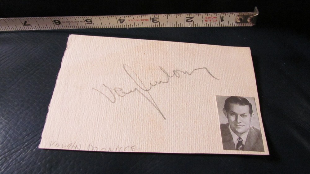 Vaughn Harris signed Photo on Paper