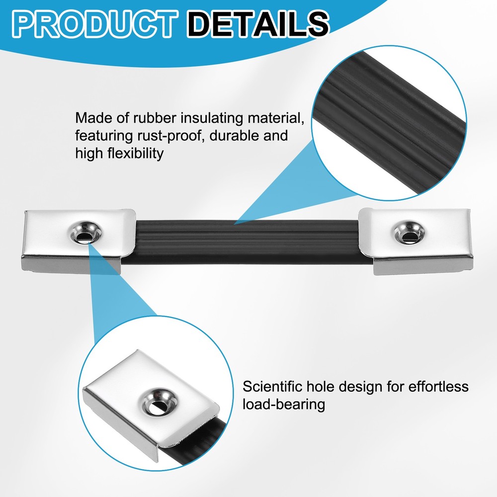 3 Pieces 6.3 Inches Speaker Cabinet Strap Handles, Pull for Speaker Case, Silver