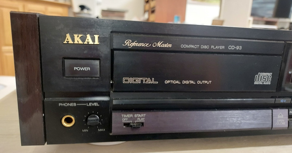 AKAI CD-93 B Reference Master CD Player 1 Owner Professionally Serviced Restored