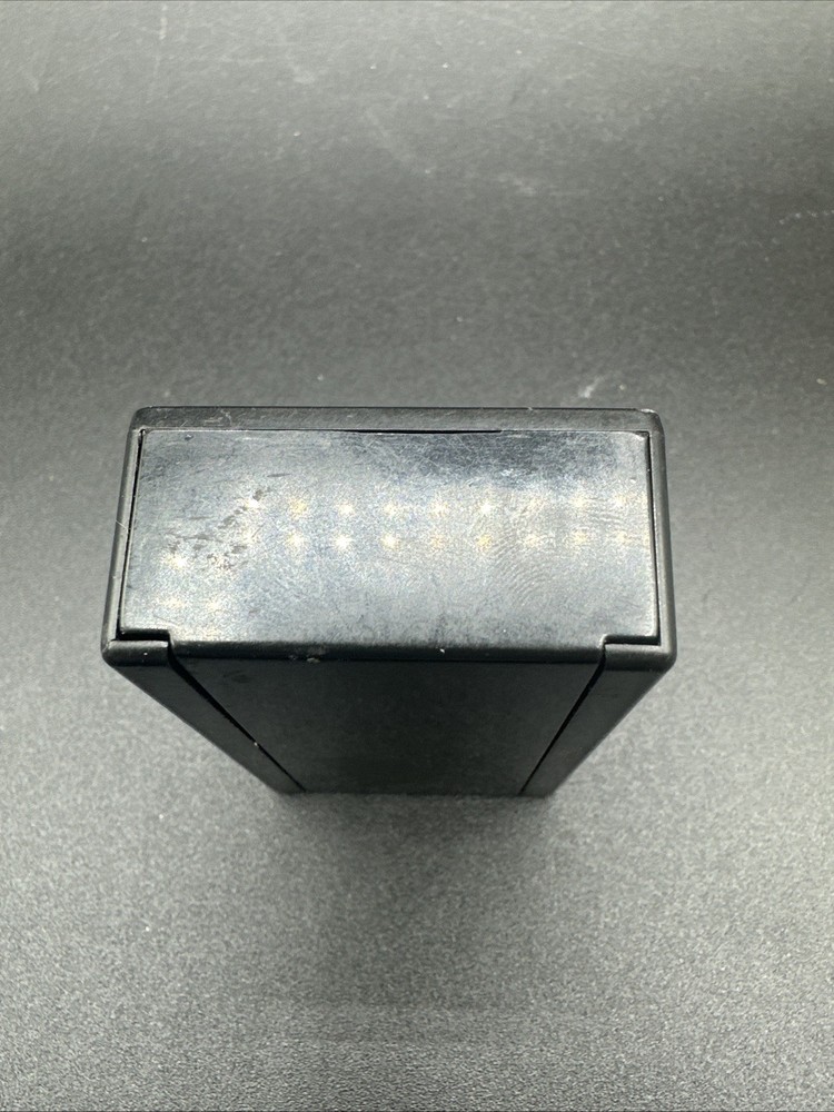 Vintage Black Plastic Lacquered Match Box