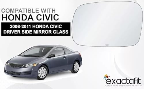 Driver Side Mirror Glass Replacement For 2006 2007 2008 2009 2010 2011 Honda