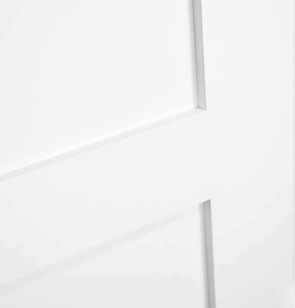 3 Flat Panel Equal Primed Mission Shaker Stile & Rail Solid Core Door Slabs 7ft