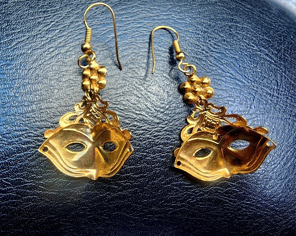 Vintage Mask Earrings