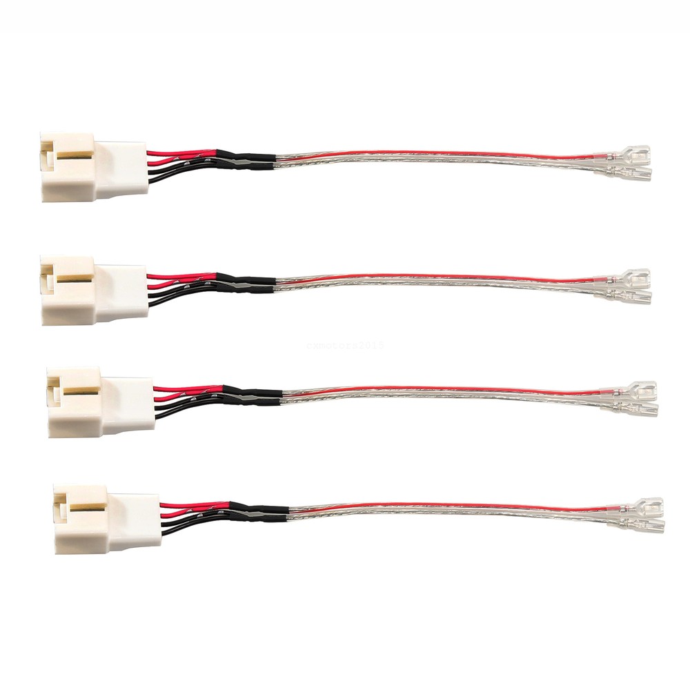 For 20-25 FORD Explorer Front & Rear Door Speaker Wire Harness Adapter Plug 4PCS