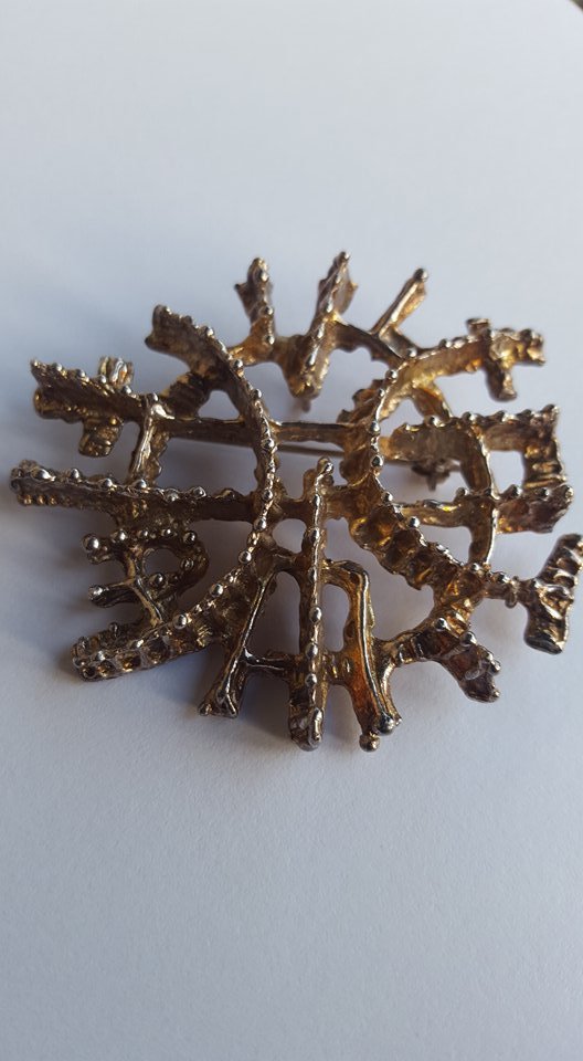 RARE Else & Paul huge pentant / Brooch 925s