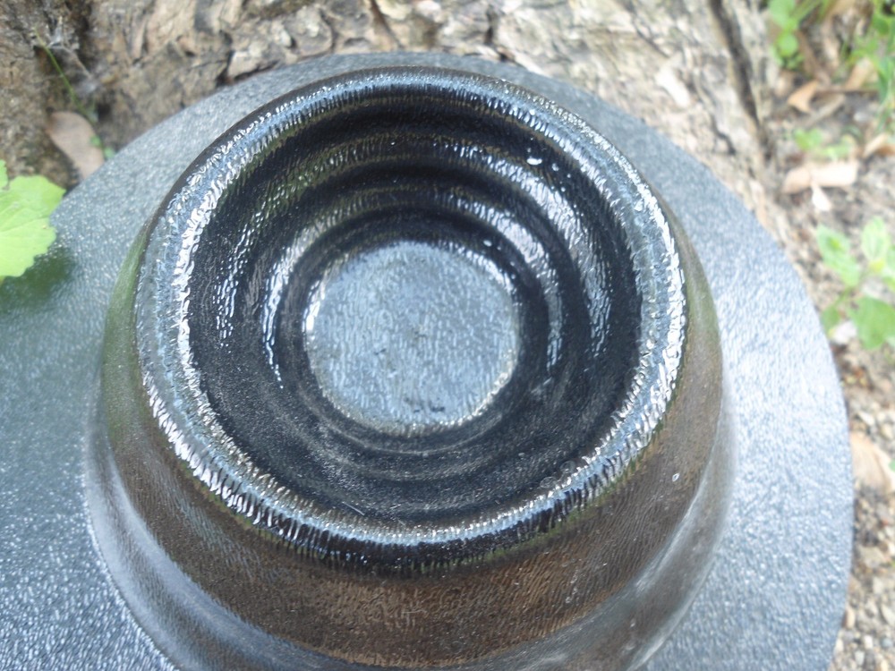 Mini birdbath riser stand mold plaster concrete casting 6" W x 3.5"H