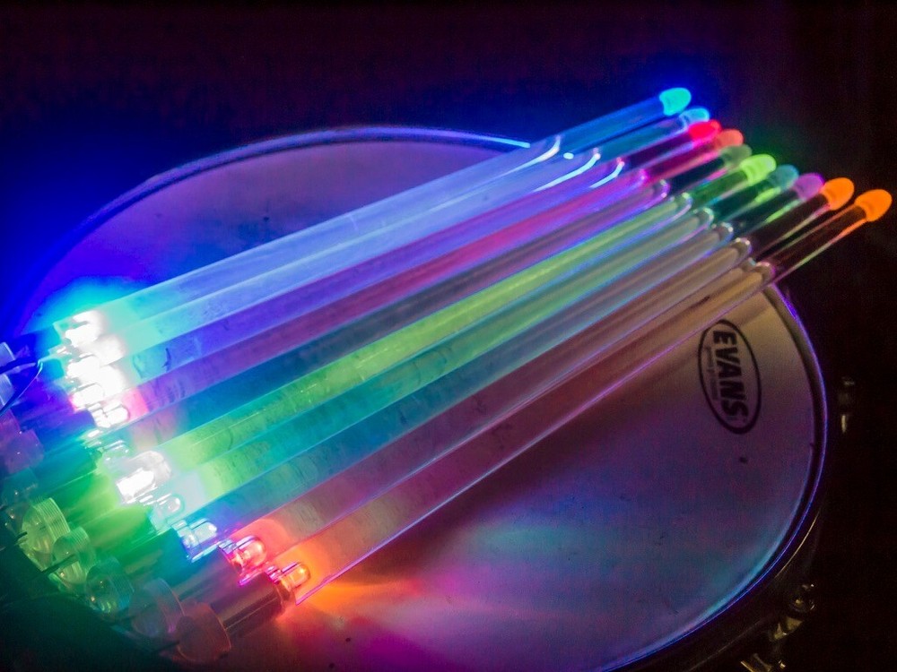 Light Up Color Changing LED Drumsticks USB Rechargable