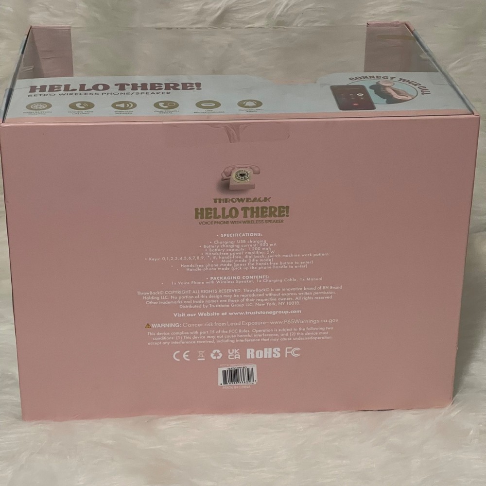 Hello there retro wireless phone speaker bluetooth new