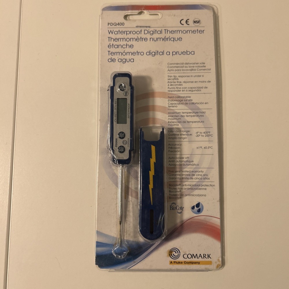 Comark PDQ400 Waterproof Pocket Digital Thermometer