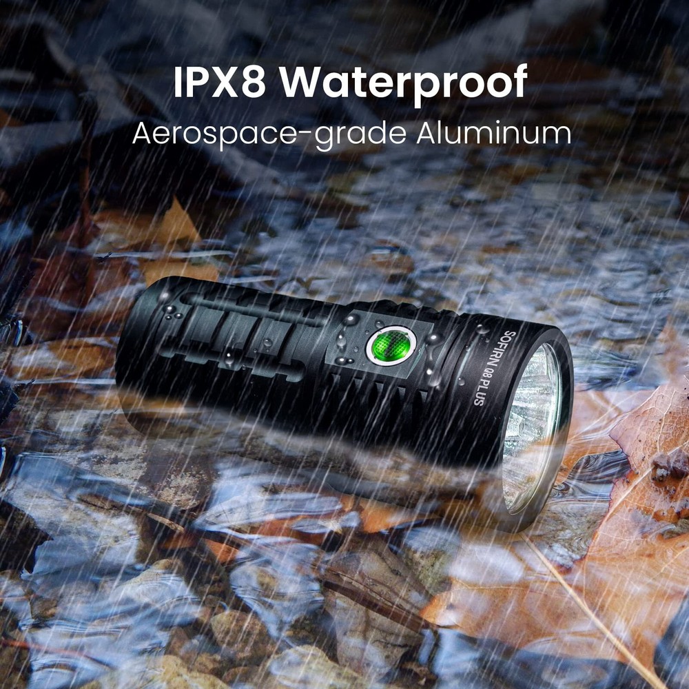 Super Bright Flashlight max 16000 Lumens, Rechargeable Powerful