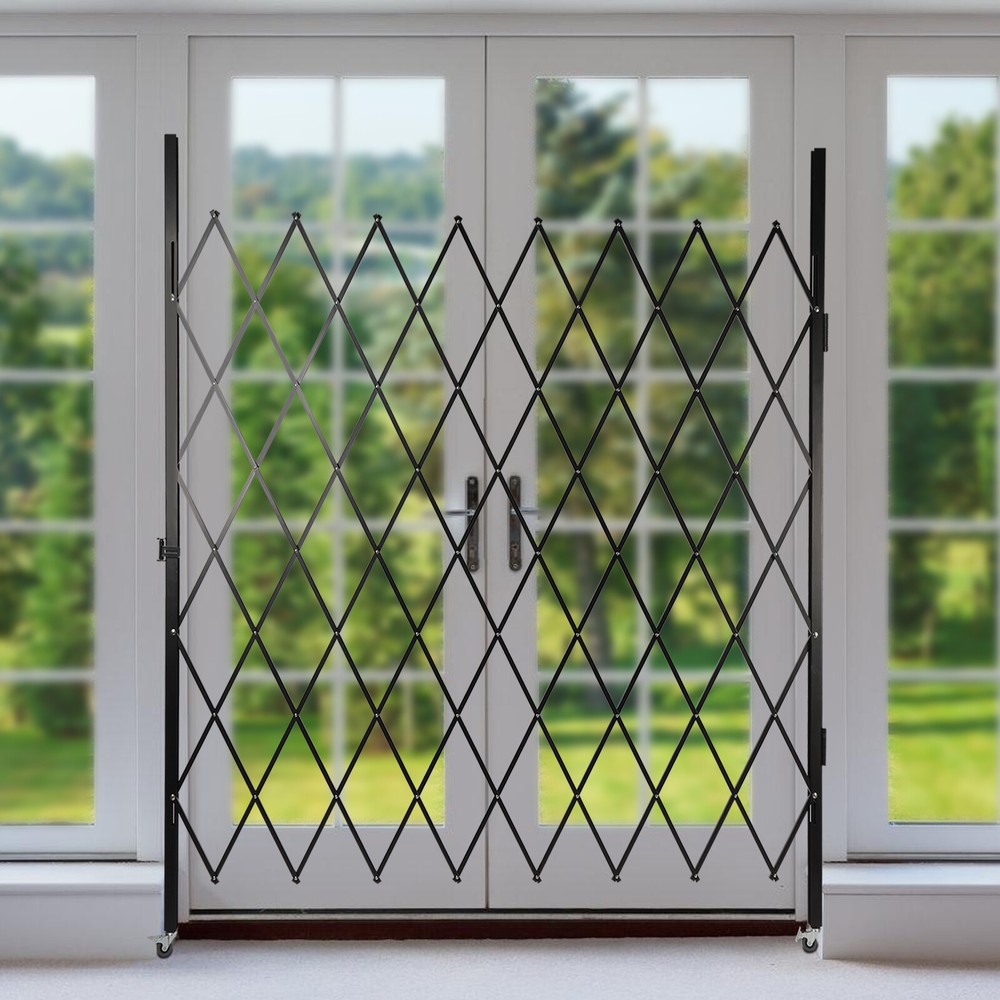 360° Folding Rolling Barricade Gate Security Gate Expanding Security Door 2.2*2m