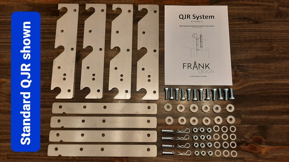 Quick Jack Release Set (QJR) Combo Width (2 std, 2 wide) For Truck Camper