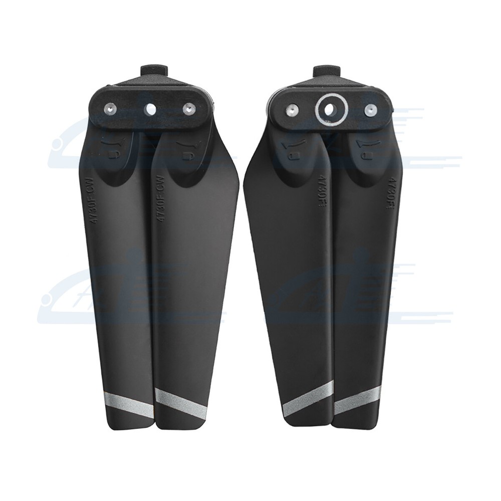 2pairs 4730F Quick-Release Foldable Propellers Blades Silver for DJI Spark Drone