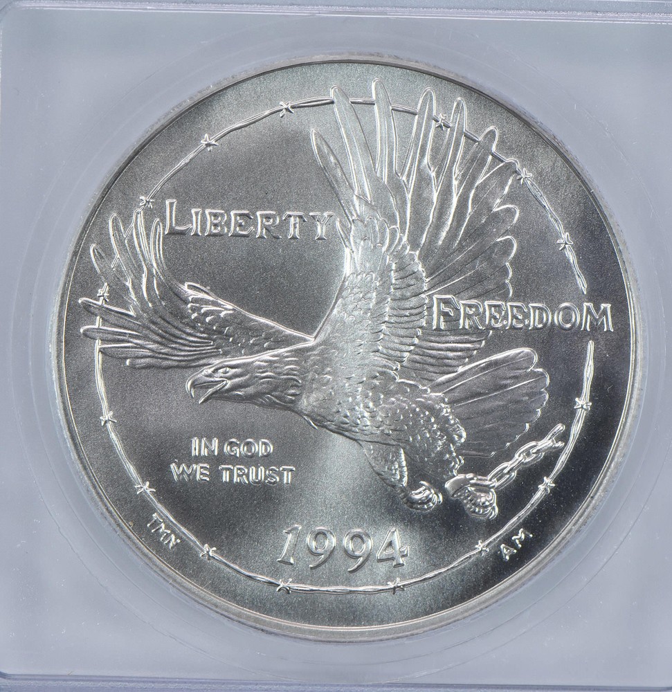 1994-W POW Museum Commemorative Silver Dollar MS70 ICG
