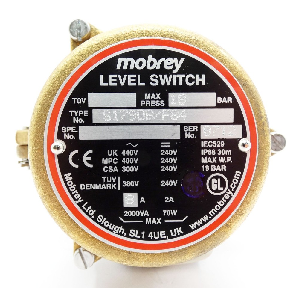 Mobrey S179DB/F84 Heavy Duty Float Switch Level Switch -Unused/Original Box-