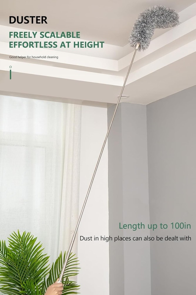 SetSail Extra-Long Duster 100" with Extension Pole Bendable Washable Microfiber