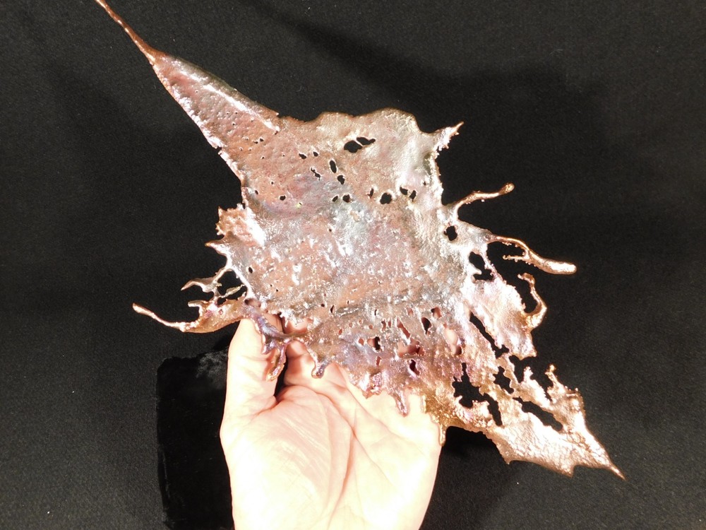 Big! Bright Solid Solid COPPER Splash ART Sculpture Arizona 161gr