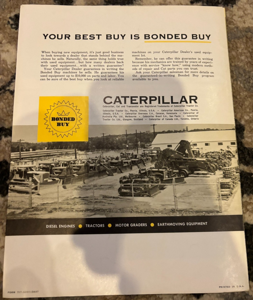 Caterpillar CAT D7 D6 D4 Crawler Tractor Brochure AMIL26