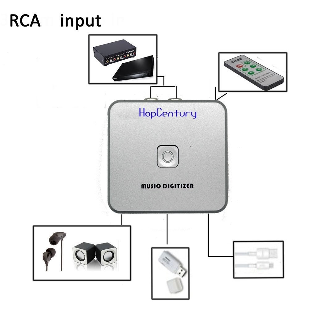 Digital Audio Recorder & CD Converter with Remote Control – Capture & Play Music