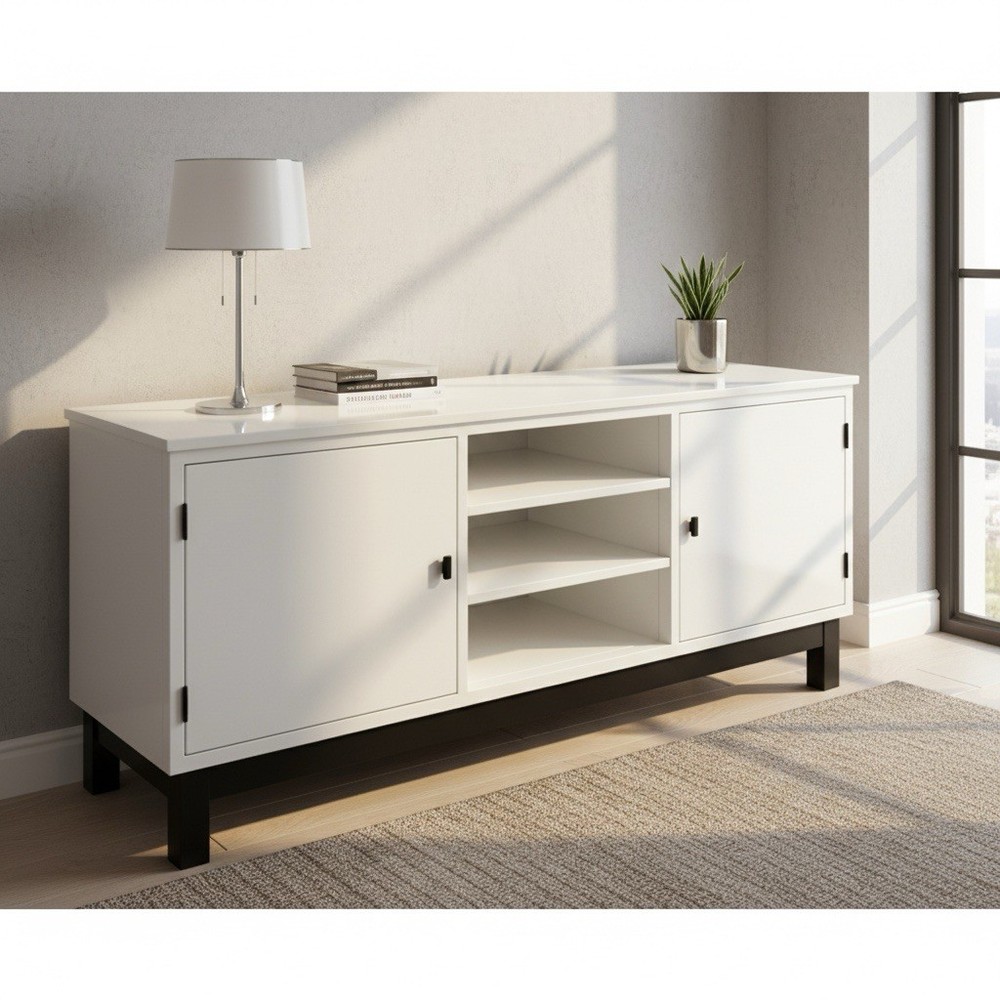 Restored Console Storage Cabinet