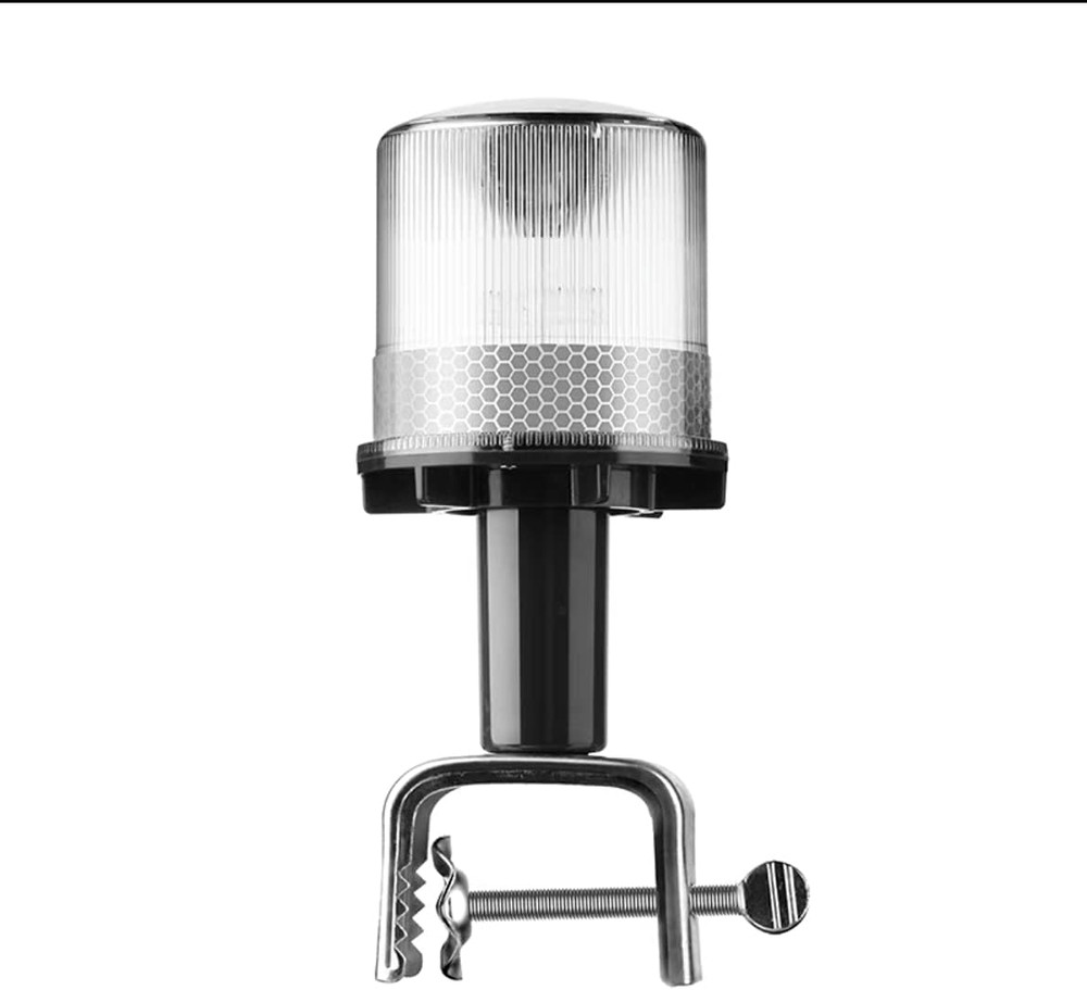 Solar Strobe Warning Light 360 Degree - Super Bright Waterproof IP48 for Constru