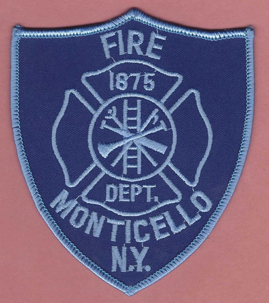 MONTICELLO NEW YORK FIRE RESCUE PATCH