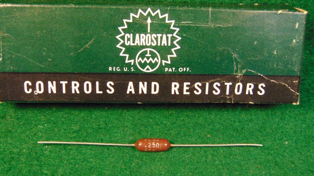 CLARO .25 OHM 3 WATT CERAMIC WIREWOUND RESISTOR NOS
