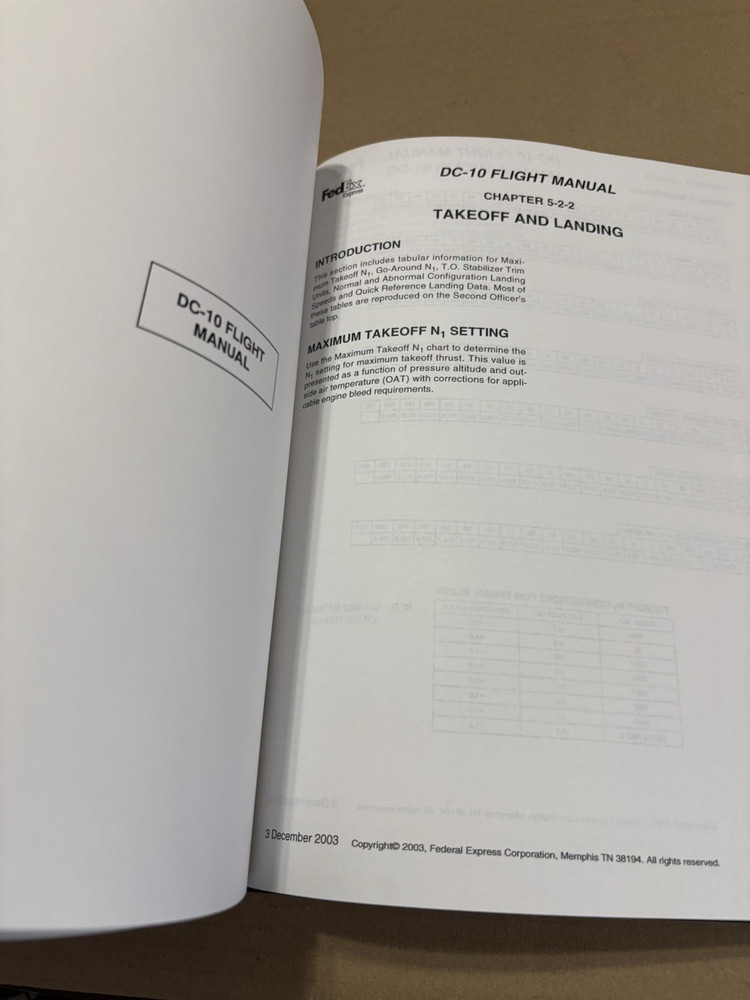FedEx DC-10 Airplane Flight Manual Training Reference Lot of 3