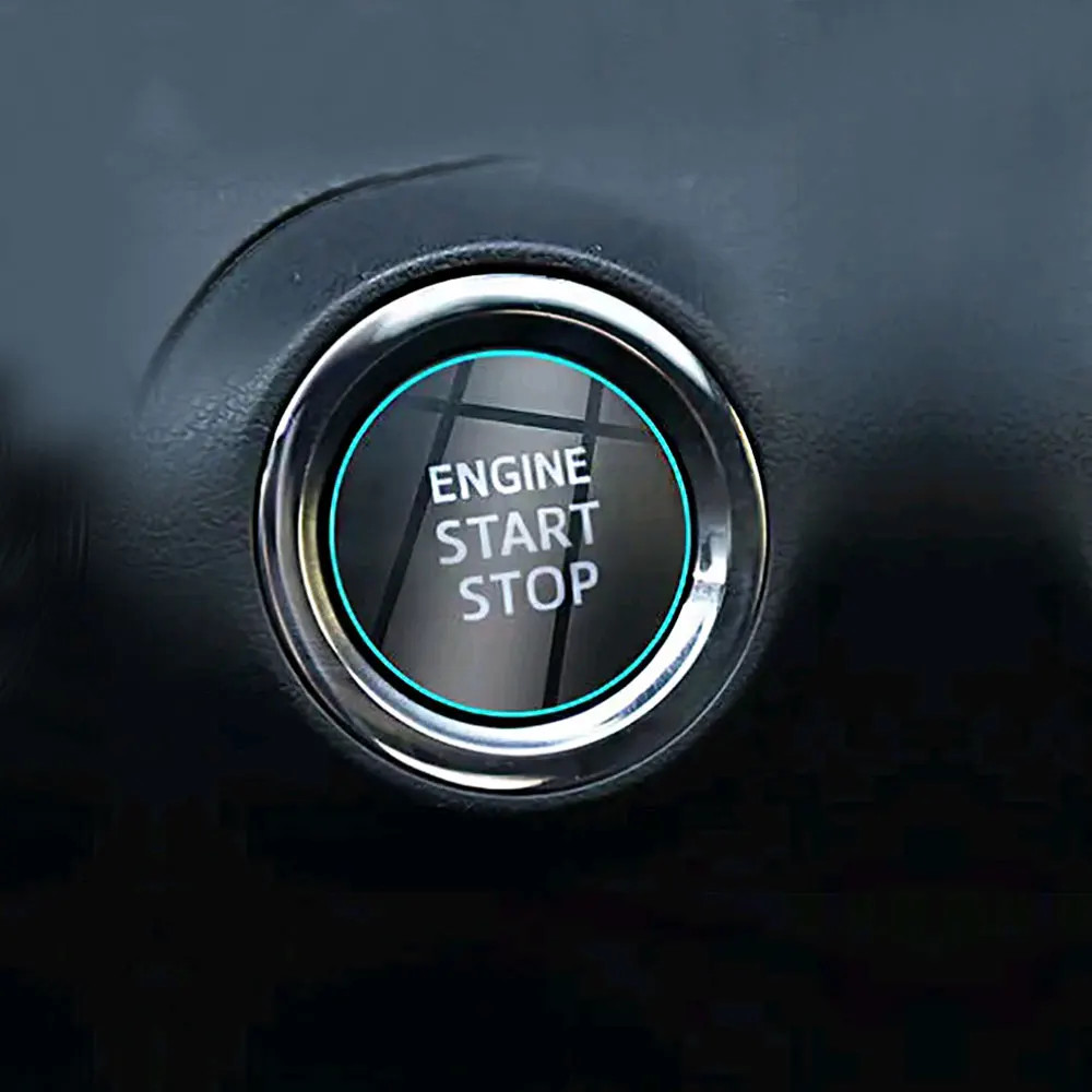 1pc Universal Car Transparent Waterproof Engine Ignition Start Stop Button Anti