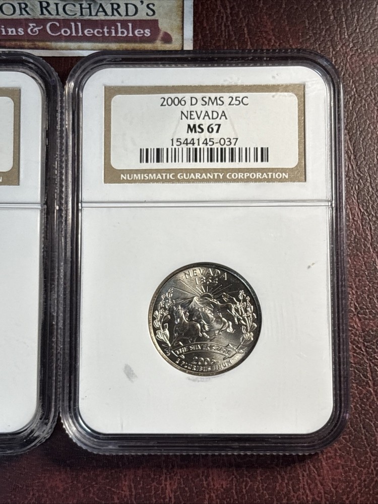Nevada 2006 SMS Set P & D MS67!