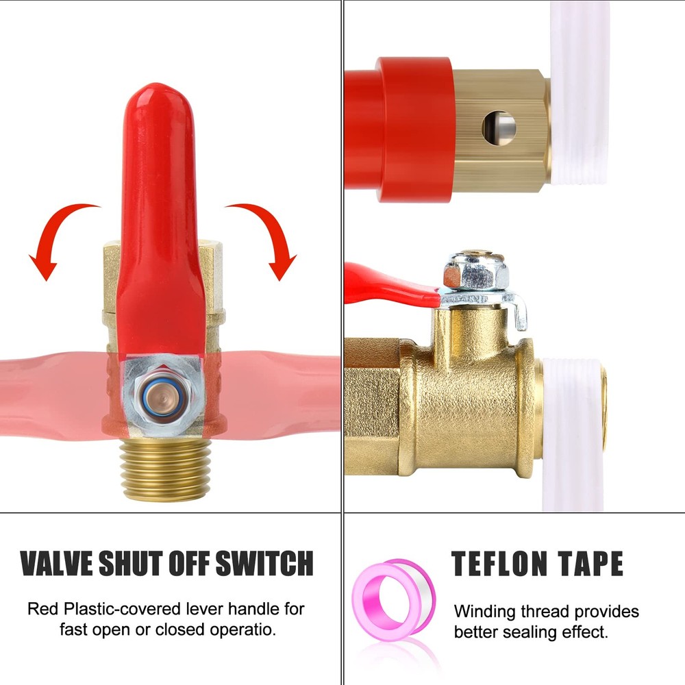 Air Compressor Pressure Switch Control Valve Red, Black