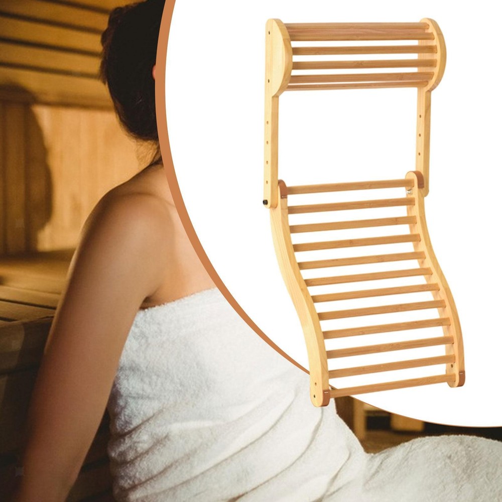 Sauna Backrest Sauna Headrest Supplies S Shape Practical Adjustable Angles