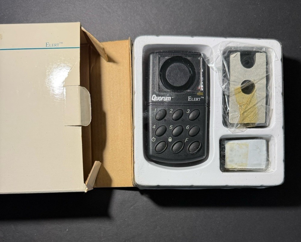 Quorum Security Systems Elert System Portable Alarm New