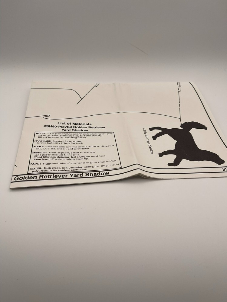 Winfield Golden Retriever Yard Shadow Pattern