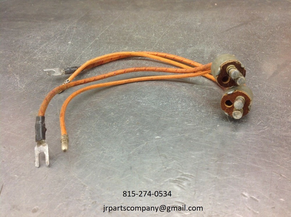 Half Track NOS 2 PC Pedestal Headlight Harness Set M8 M20 Tank