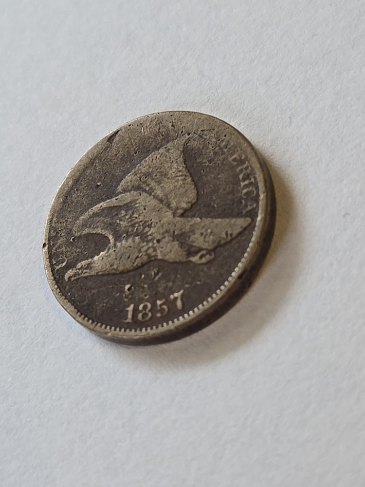 1857 Flying Eagle Cent VG Very Good Details #1142