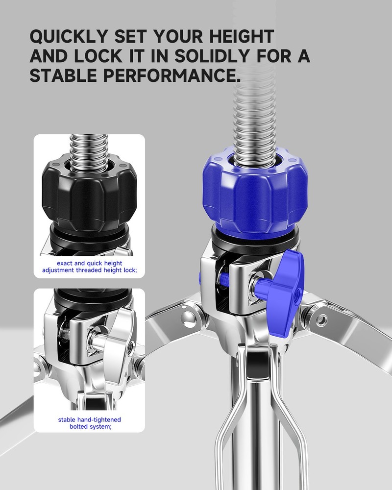 Donner Saddle Drum Throne Drum Stool Thick Memory Foam Ergonomic Seat Adjustable