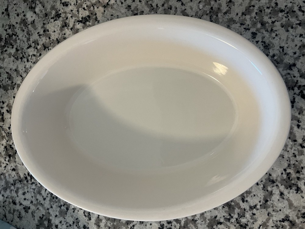 Spode Baking Days Blue & White Polka Dot Ceramic Oval Baker Casserole Dish