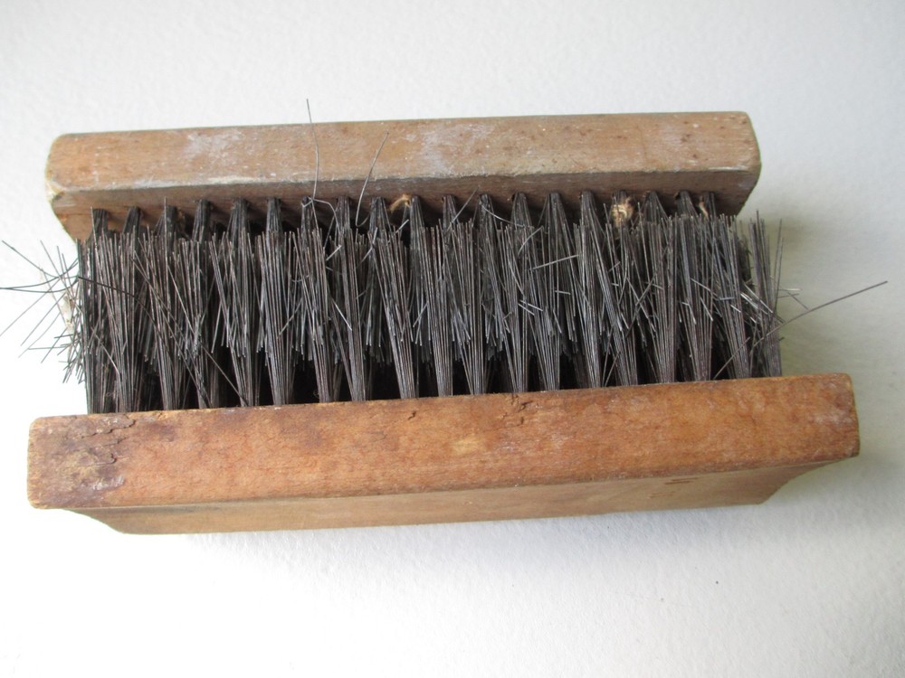 2 x Vintage USED Large Wire Brushes
