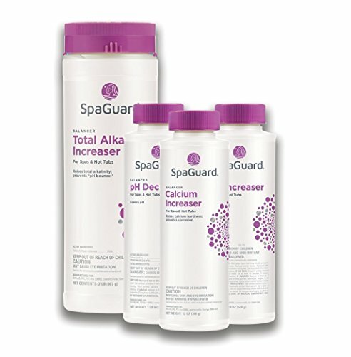 SpaGuard Balancer Bundle (pH Decreaser, pH Increaser, Alkalinity Increaser, C...