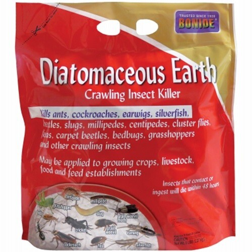 Bonide 121 5Lb Diatomaceous Earth Bed Bug Flea Ant Crawling Insect Killer 4 Pack