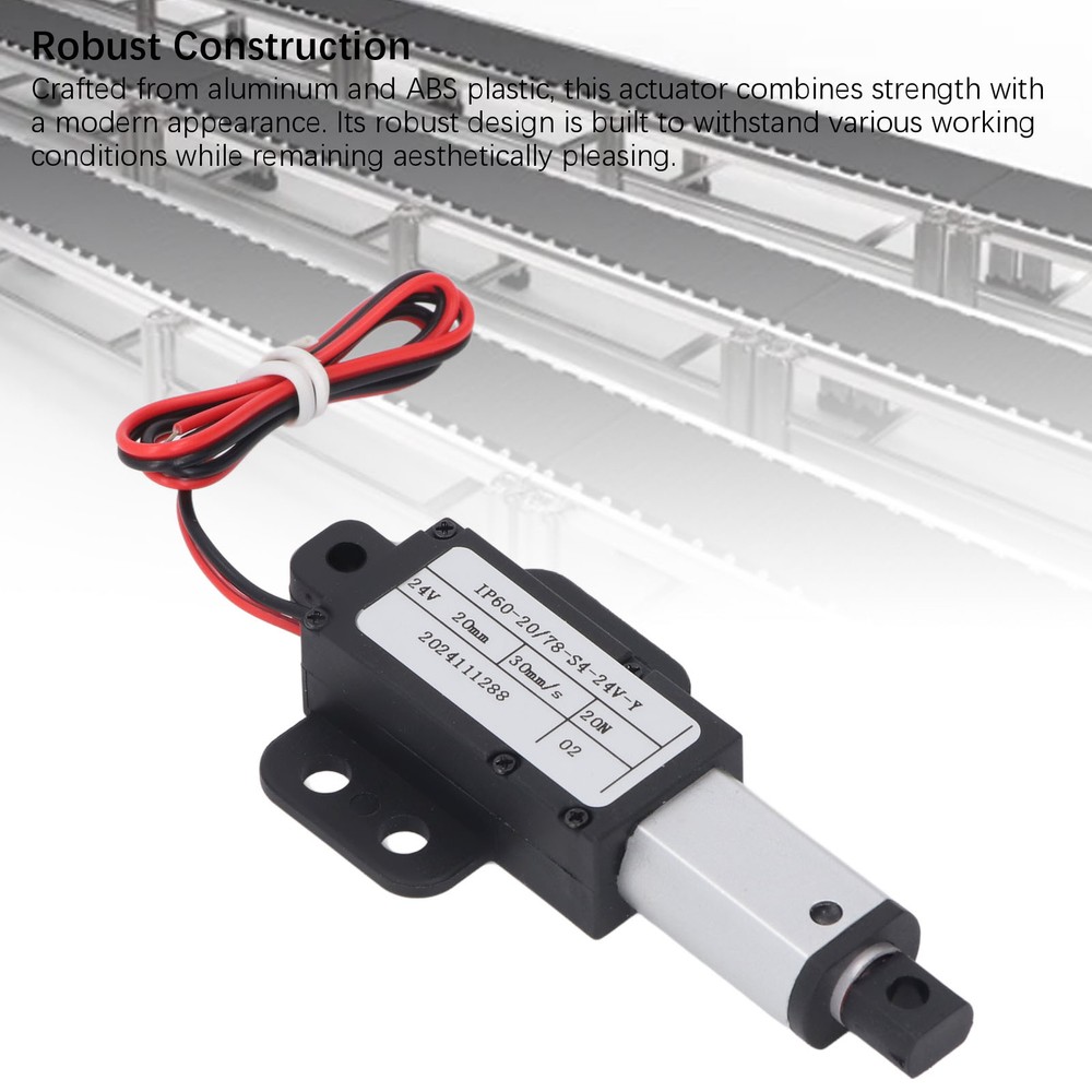 Electric Linear Actuator 20mm Stroke 20N 30mm/s Linear Actuator Tool Accessory