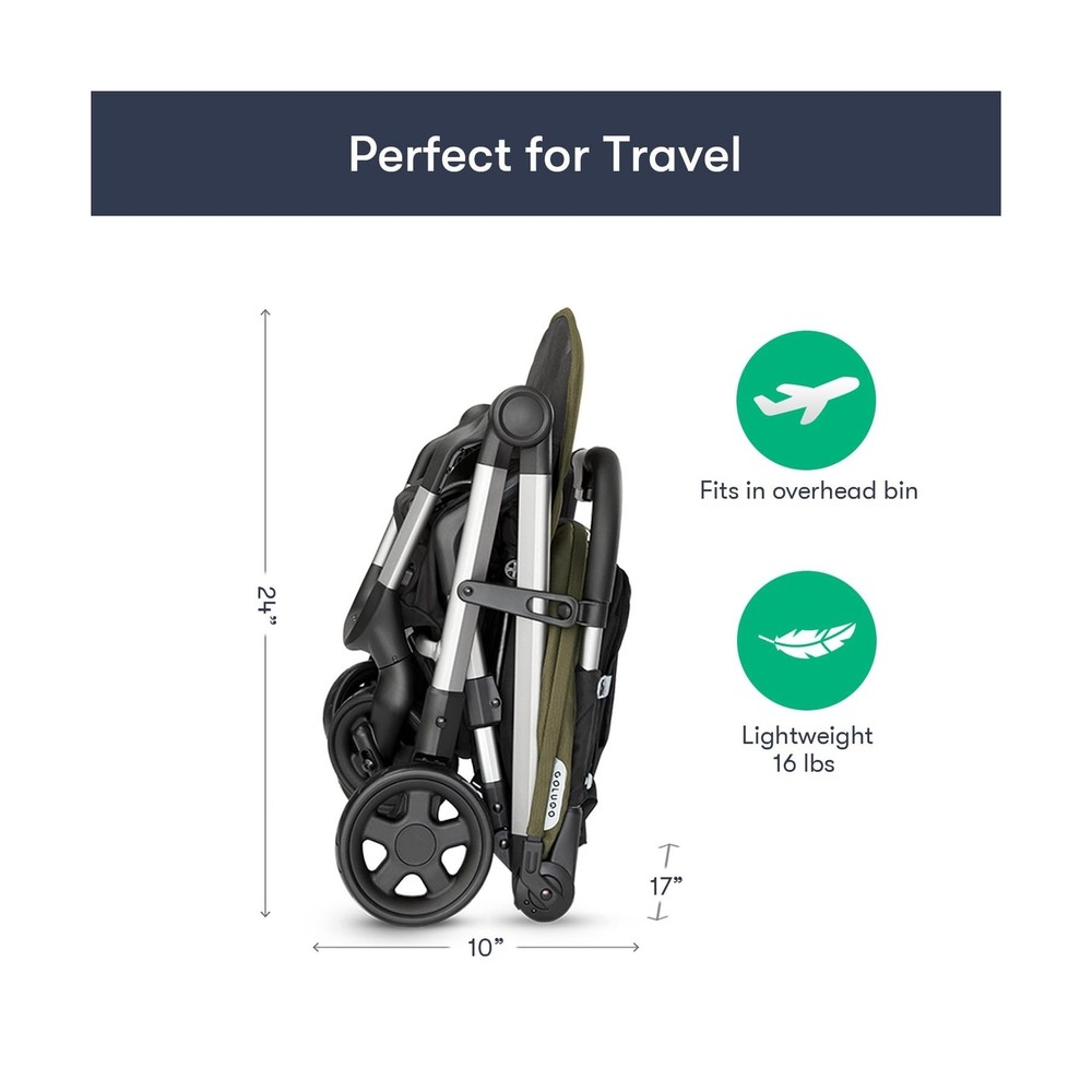 Colugo Compact Stroller - One Hand Fold Lightweight Stroller, Travel Stroller...