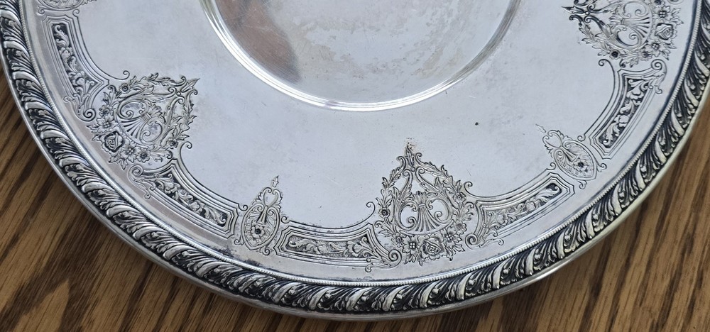 1926 Gorham Silver Soldered E.P. 10" Tray