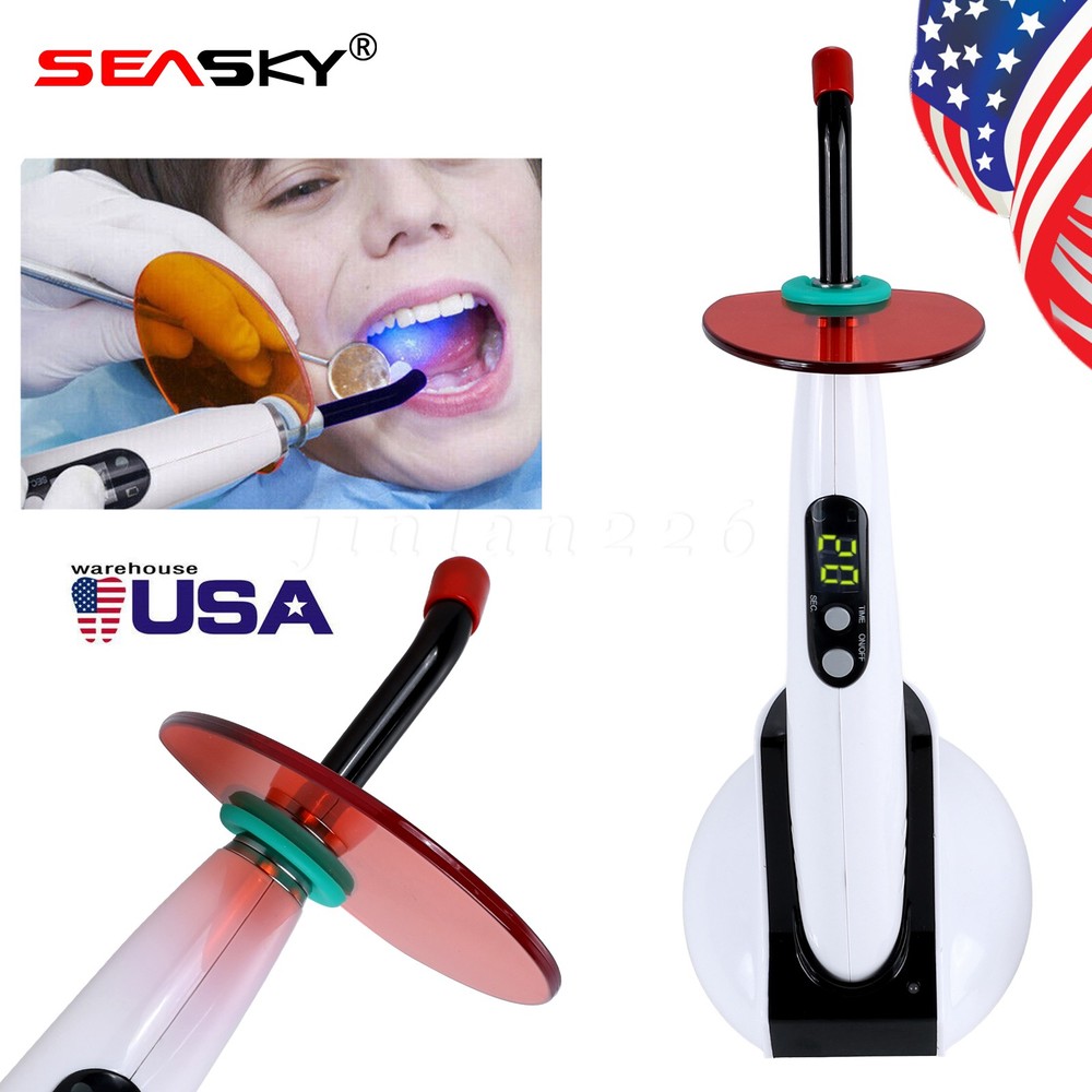 Dental Wireless Curing Light Lamp LED-B 5 Second Curing 1500mW/cm²