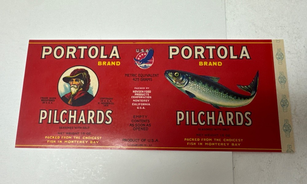 Portola Pilchards Label