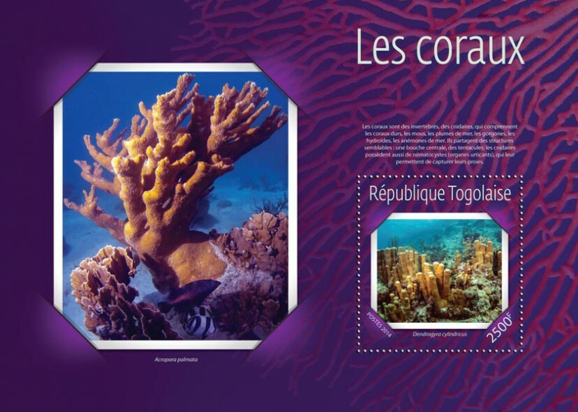 2014 TOGO MNH. CORALS. Yvert&Tellier Code: 916  |  Michel Code: 6279 / Bl.1074
