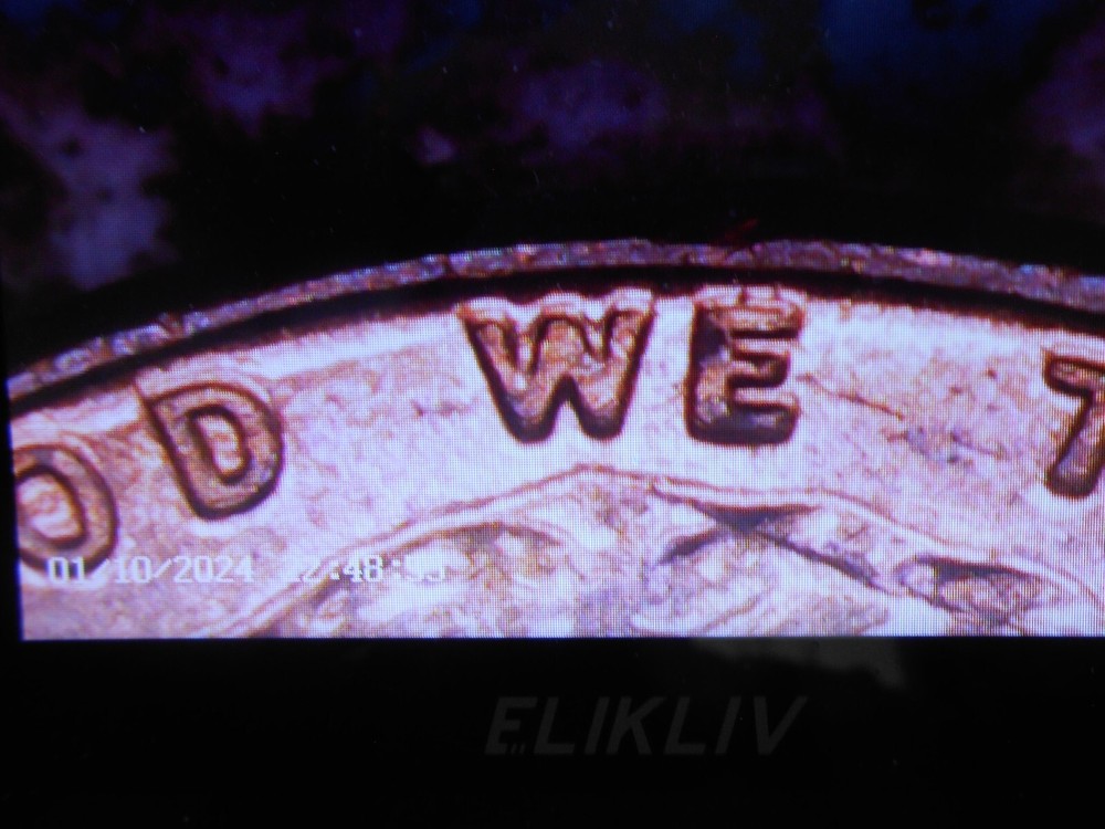 1974 s Lincoln cent with multiple errors