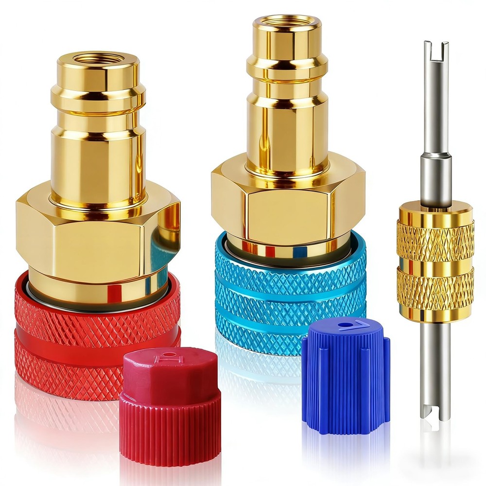 R1234yf to R134a Adapter Kit, High & Low Side Quick Coupler...